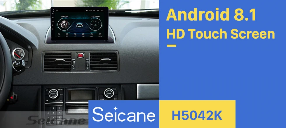 Seicane Android 8,1 " Автомобильный Радио gps Navi мультимедийный плеер для Volvo XC90 2004 2005 2006 2007 2008- 2Din головное устройство стерео