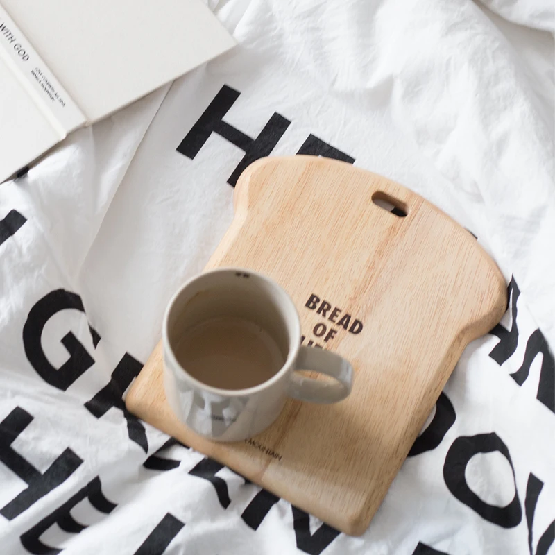 Деревянные обеденные тарелки скандинавские десертные поднос для кофе торта