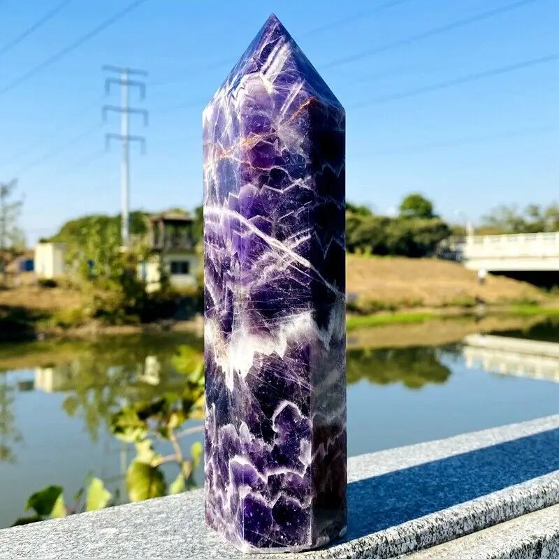 

AAA+Natural Dream amethyst QUARTZ crystal wand point healing