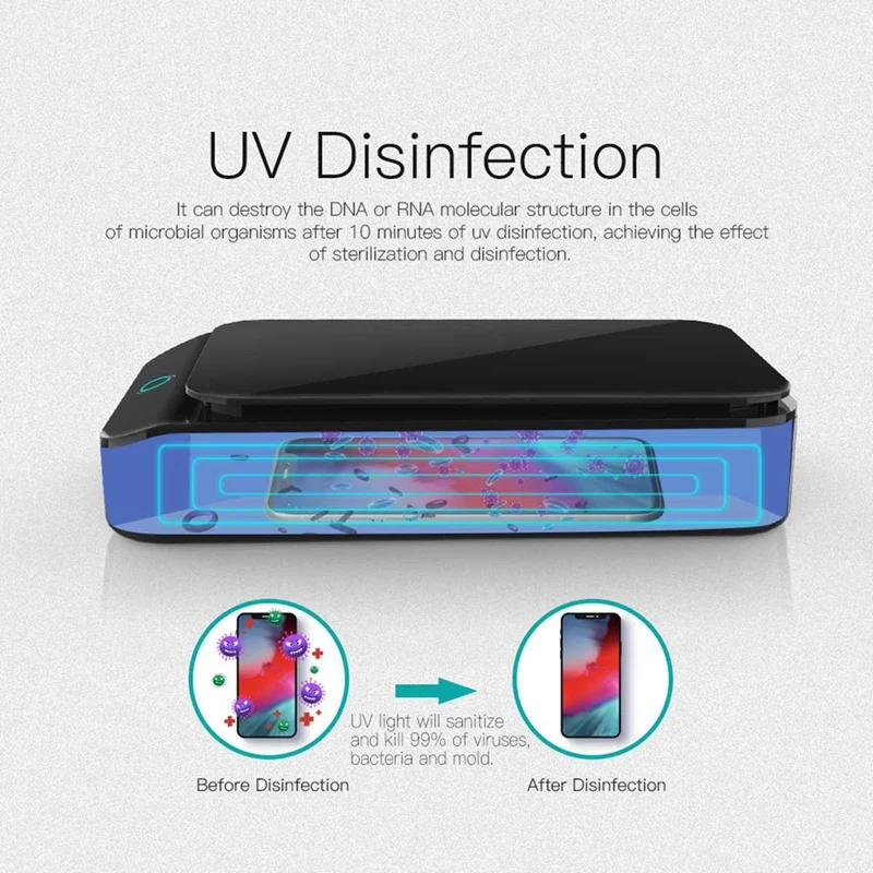 

Multifunction UV Cleaner Box Mask Cleaning Autoclave Manicure Tool Cleaner for Nails Pedicure Salon Adapter