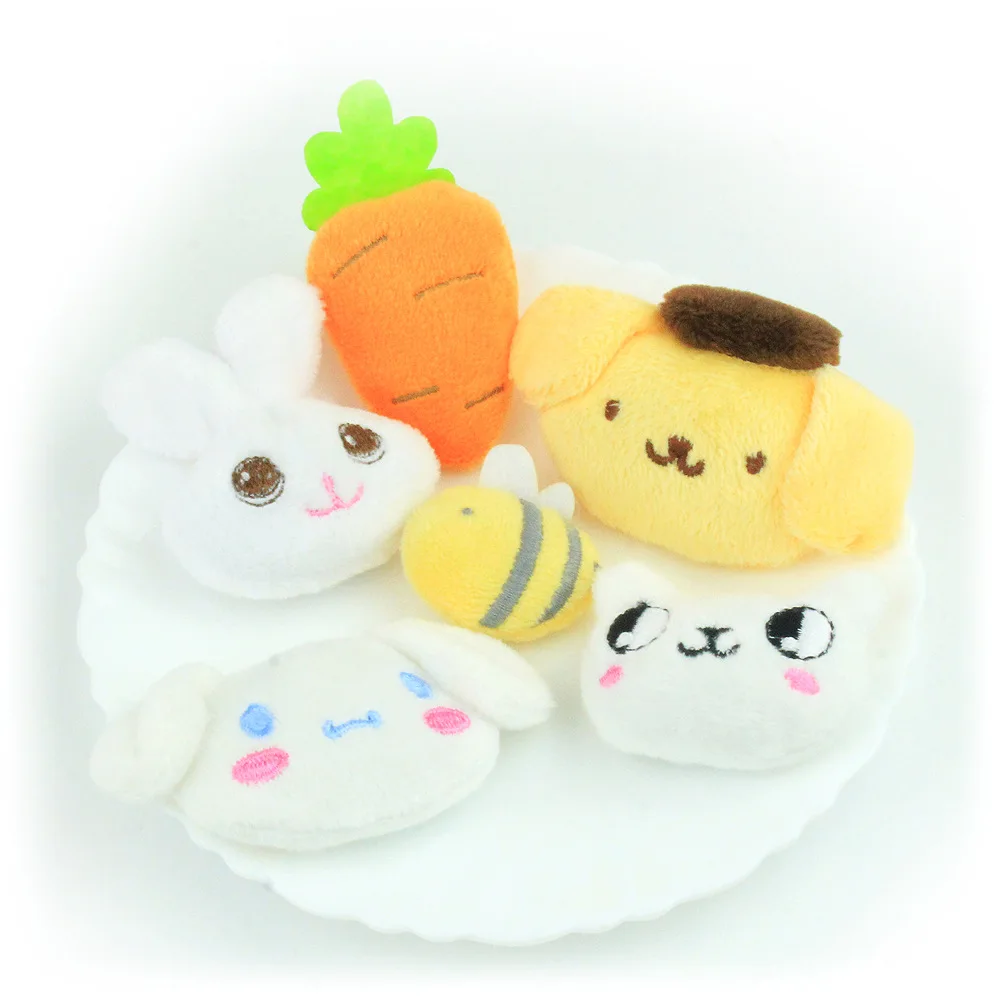 10 шт./лот популярный милый кролик кошка пчела кукла аппликация ремесла для одежды