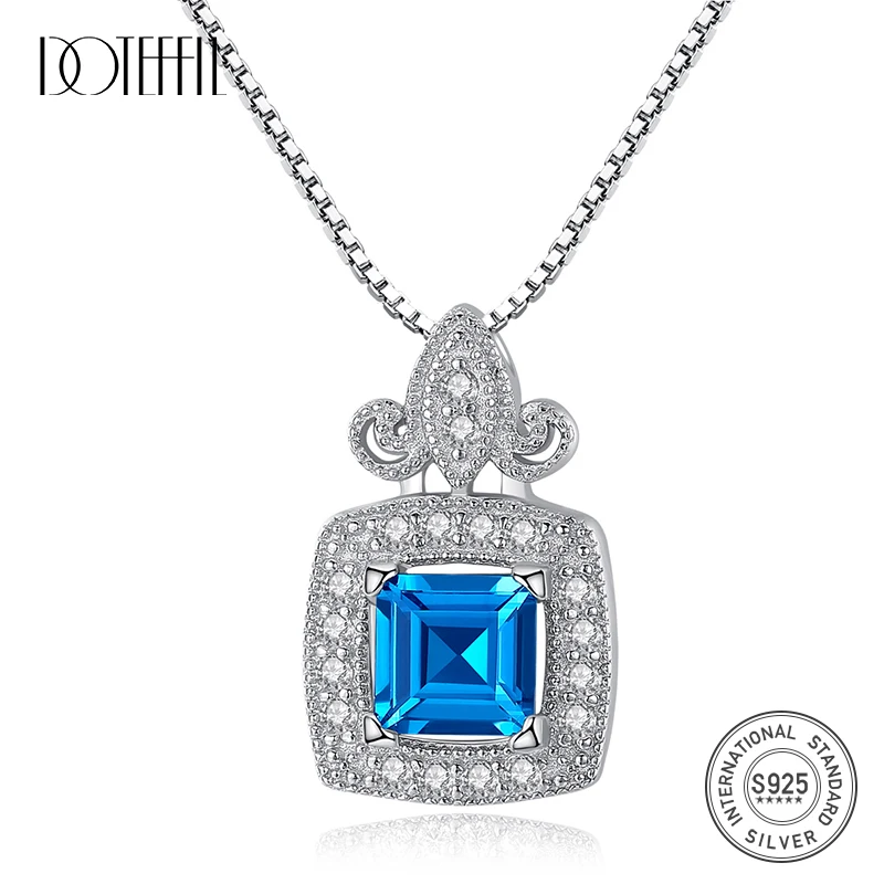 DOTEFFIL новый топаз подвеска фотосеребро резной Лондон серый зеленый синий топ