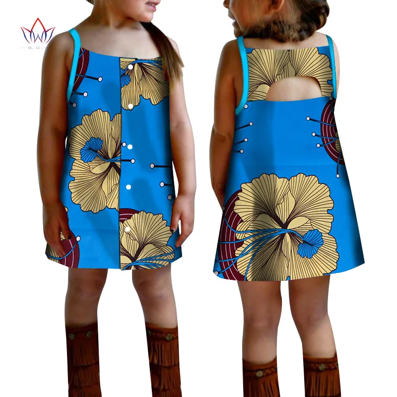 

2-14 Years Girls African Clothes For Kids Girl Dashiki Traditional Ball Gown Clothing Kids Baby Princess Children Dresses WYT616