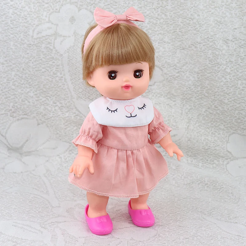 Модное красивое новое розовое платье реальное для 25 см Mellchan детская кукла одежда