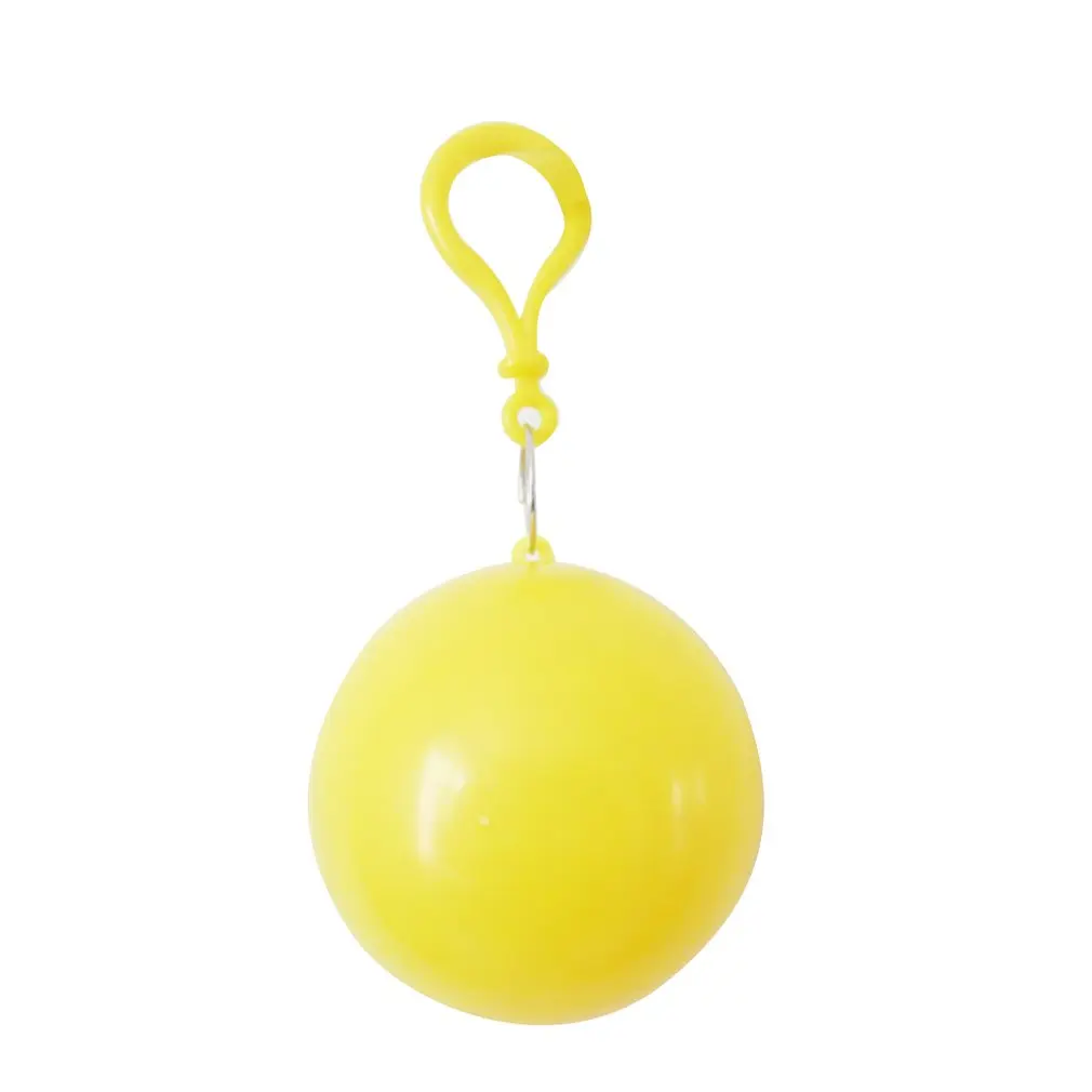 Переносной плащ мяч дизайном в виде брелока разовый дождевик для аварийного