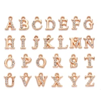 26pcs random mixed shape ancient letters charms kc gold 26 letter pendants for diy necklace keychain jewelry gifts making tools
