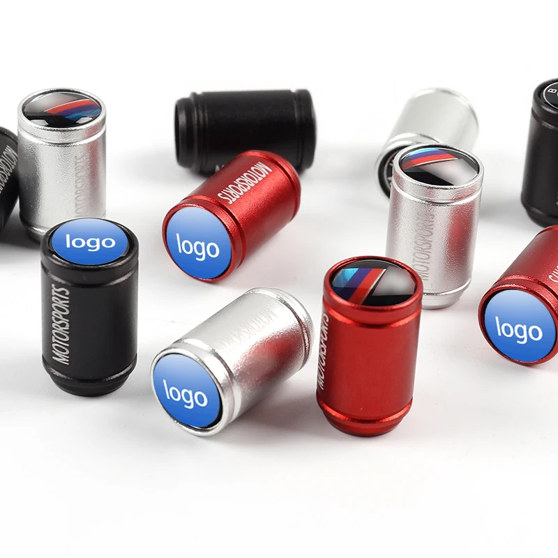 

4pcs Car Wheel Tire Valve Cap Car Accessories Badge Emblem Decoration Caps Alloy for BMW Universal G20 G28 G30 G38 F30 F10 F49