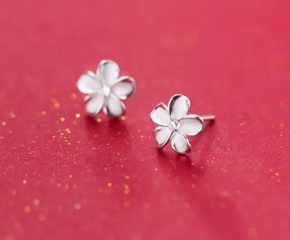 Реальные. Серьги Пусеты Из 100% стерлингового серебра 925 пробы Изящные Ювелирные