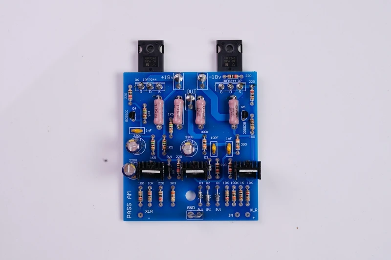 

One Pair PASS AM 10W Class A Power Amplifier Kit With RCA input / XLR balanced input