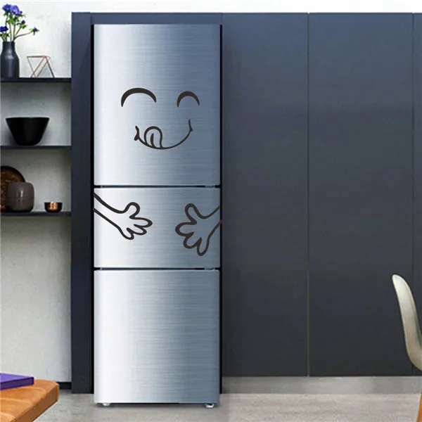 Новый ПВХ много денег стили смайлик 25 г стикер на стену счастливое вкусное Лицо