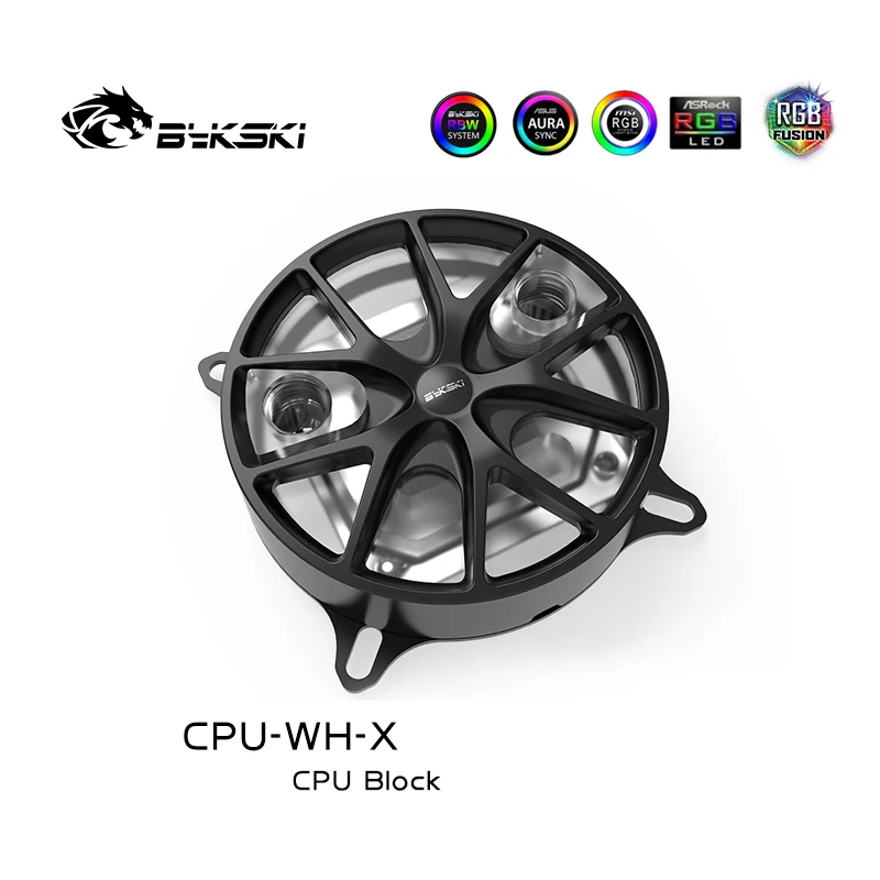

Bykski CPU-WH-X, Wheels Hub CPU Water Block, For Inter Lga115X/2011, RBW Lighting System ,