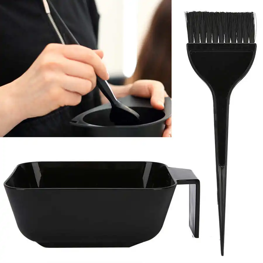 

Anti-Slip Hair Dyeing Bowl Hair Salon Accessories Curly Hair Hair Coloring Brush Hair Tint Salon Mixing Bowl Hair Coloring Set