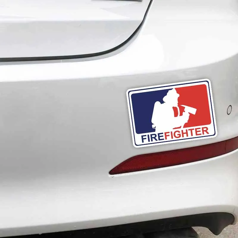 

Personality Car Stickers Major League Firefighter Accessories Waterproof Bumper Boot Motorcycle Decals PVC 12cm X 8cm