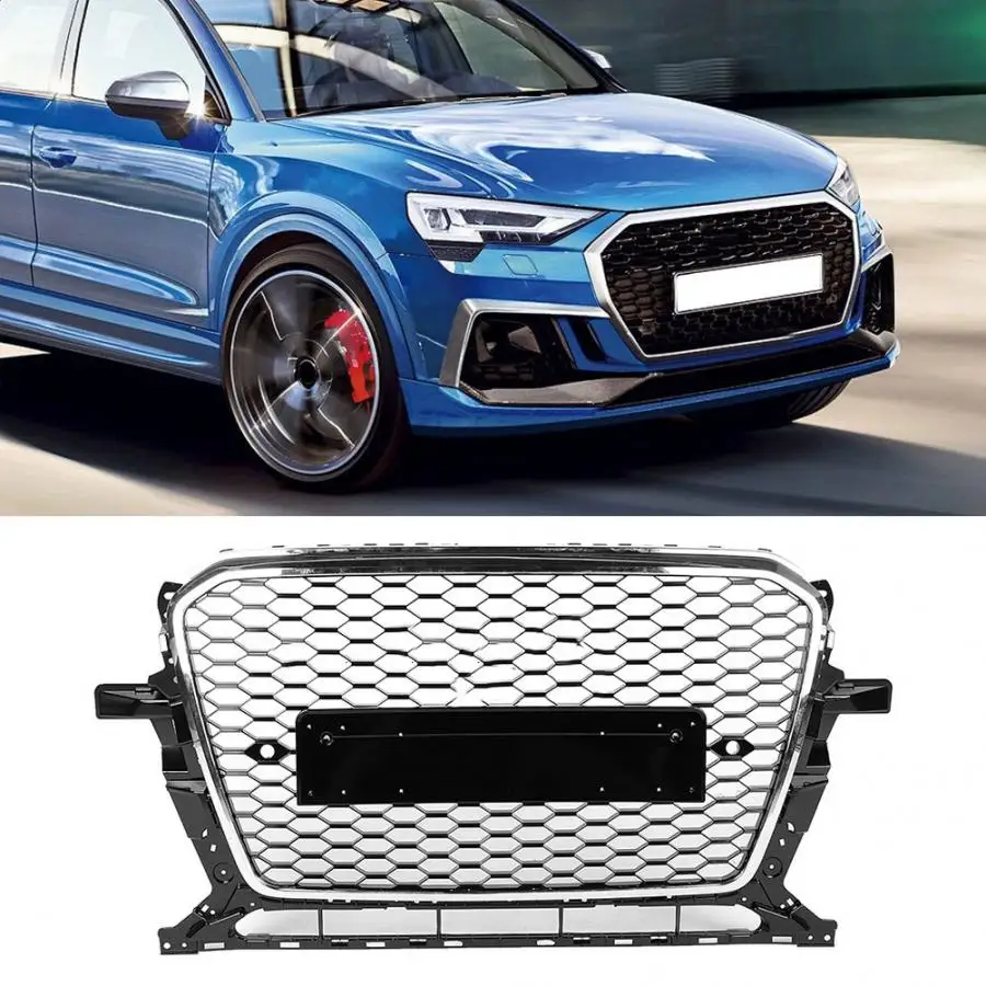 Для SQ5 стиль автомобиля переднего бампера решетка гриль для Audi Q5/SQ5 8R 2013 автомобильные гоночные грили