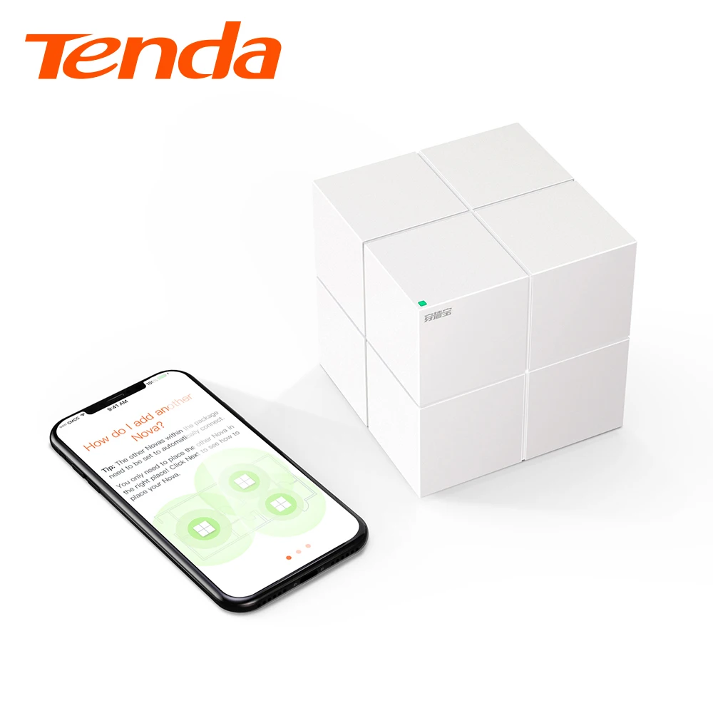 Tenda MW6 полностью домашняя сеточная беспроводная Wi Fi система с 2 4G/5 0 GHz WiFi