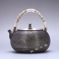 teapot kettle hot water teapot iron teapot stainless steel kettle tea bowl six styles to choose from handmade s999 sterli