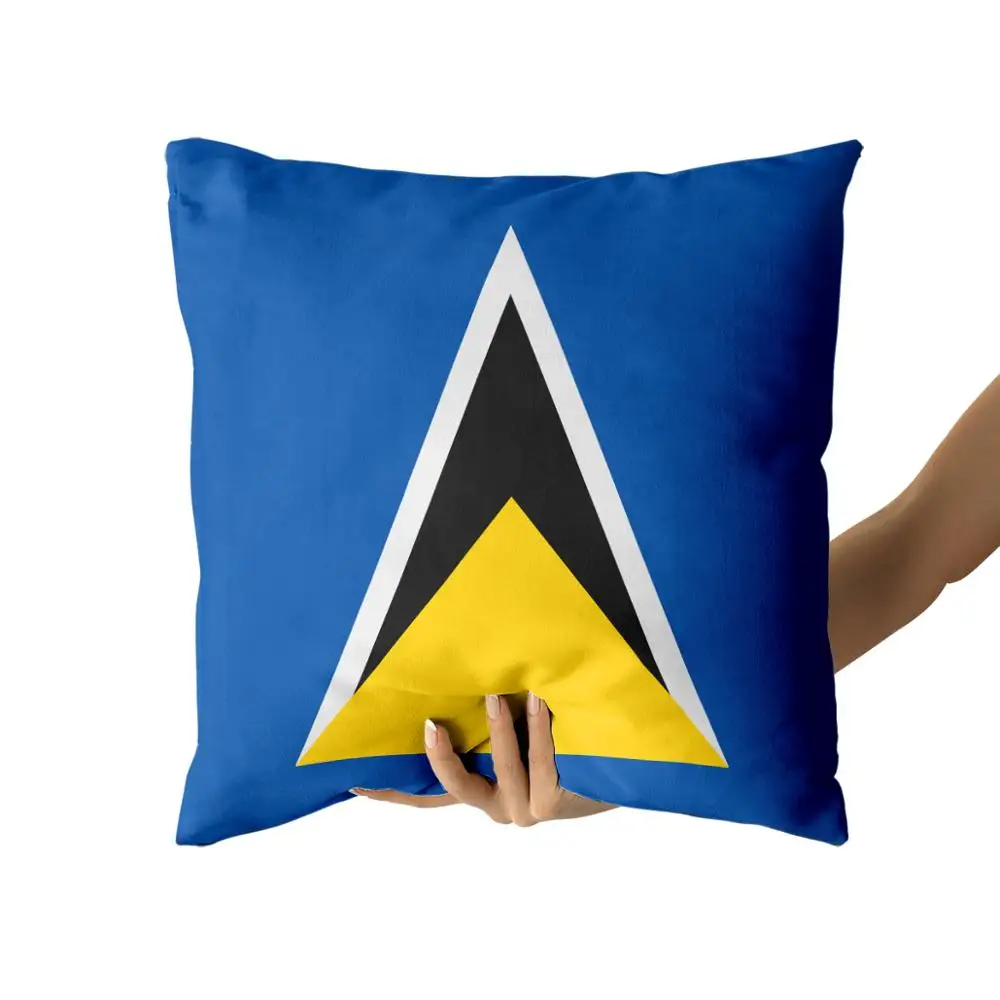 

Saint Lucia Cotton Canvas custom pillow custom covers Throw Pillow Pillow Covers personalized gifts