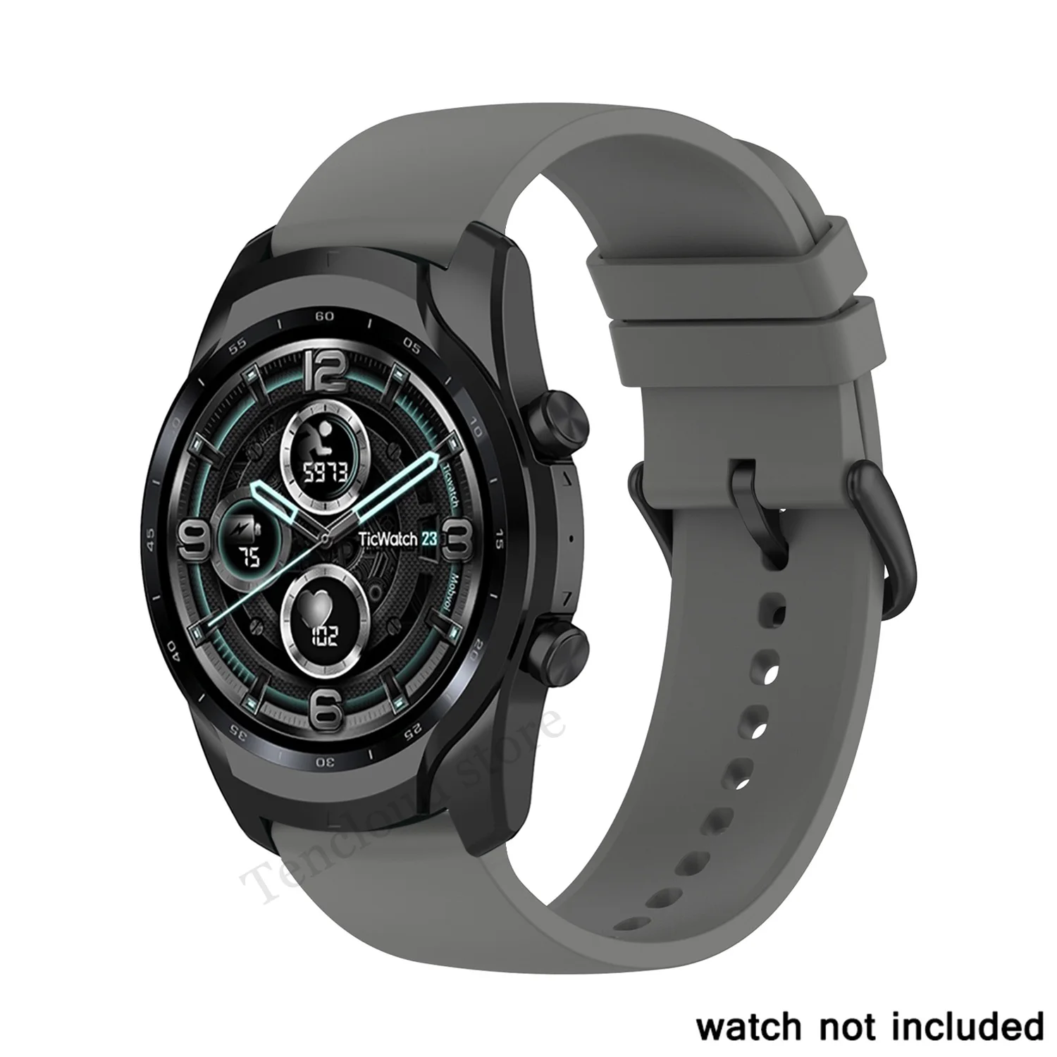 Ремешок силиконовый для Ticwatch Pro 3 сменный спортивный браслет с GPS E3 E 4G/LTE |