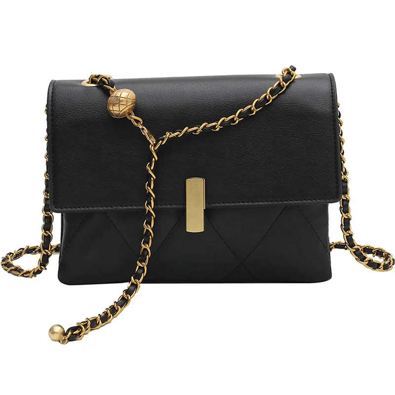 

Women's Designer Handbag 2021 Branded Trending PU Leather Women Chain Handbag and Purses Shoulder Crossbody Bags