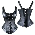 Женский соблазнительный облегающий корсет из искусственной кожи, корсет, пояс в форме тела, бюстье, одежда для похудения, форма тела r