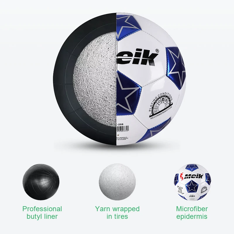 

Size 5 Soccer Ball Adult Competition Training League Football Five-Pointed Star Football High Quality Rubber Goal Team Match