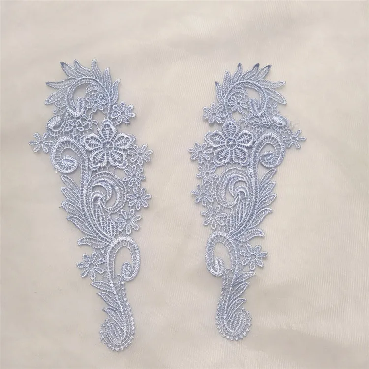 Тканевая Цветочная Кружевная аппликация для шитья в венецианском стиле