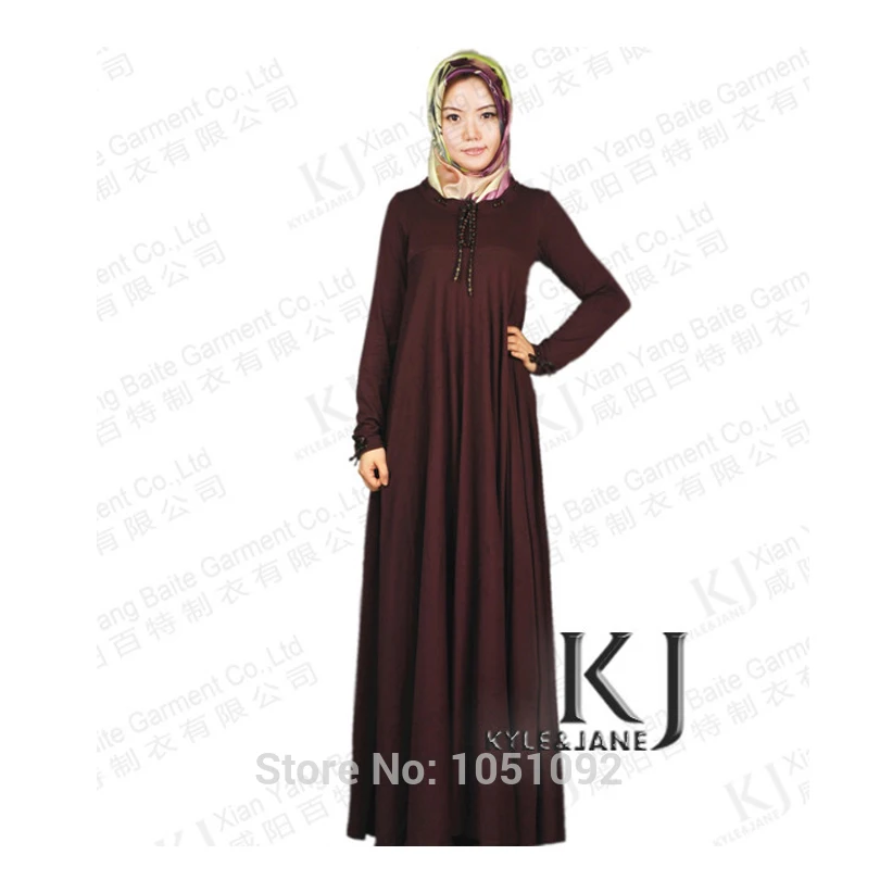 Мусульманский хиджаб платье jilbabs и abayas хлопок вязать арабский костюм
