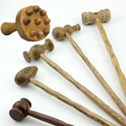 Штанга для йоги, деревянная, массажный валик для тела градусов, для массажа талии, спины, шеи, ног