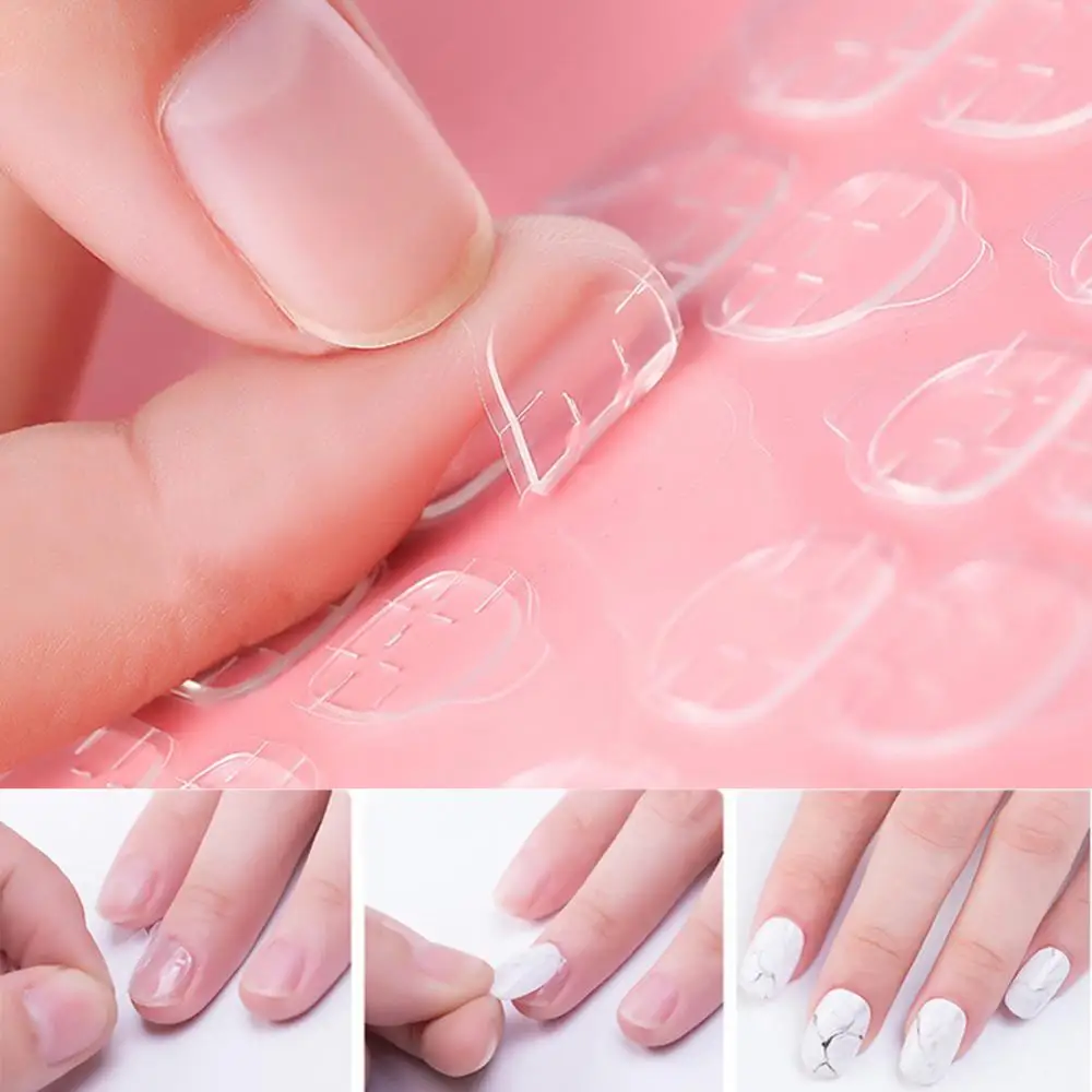 

120pcs Double Sided False Nail Art Adhesive Tape Glue Sticker DIY Tips Fake Nail Acrylic Manicure Gel Nail Art Decor Makeup Tool