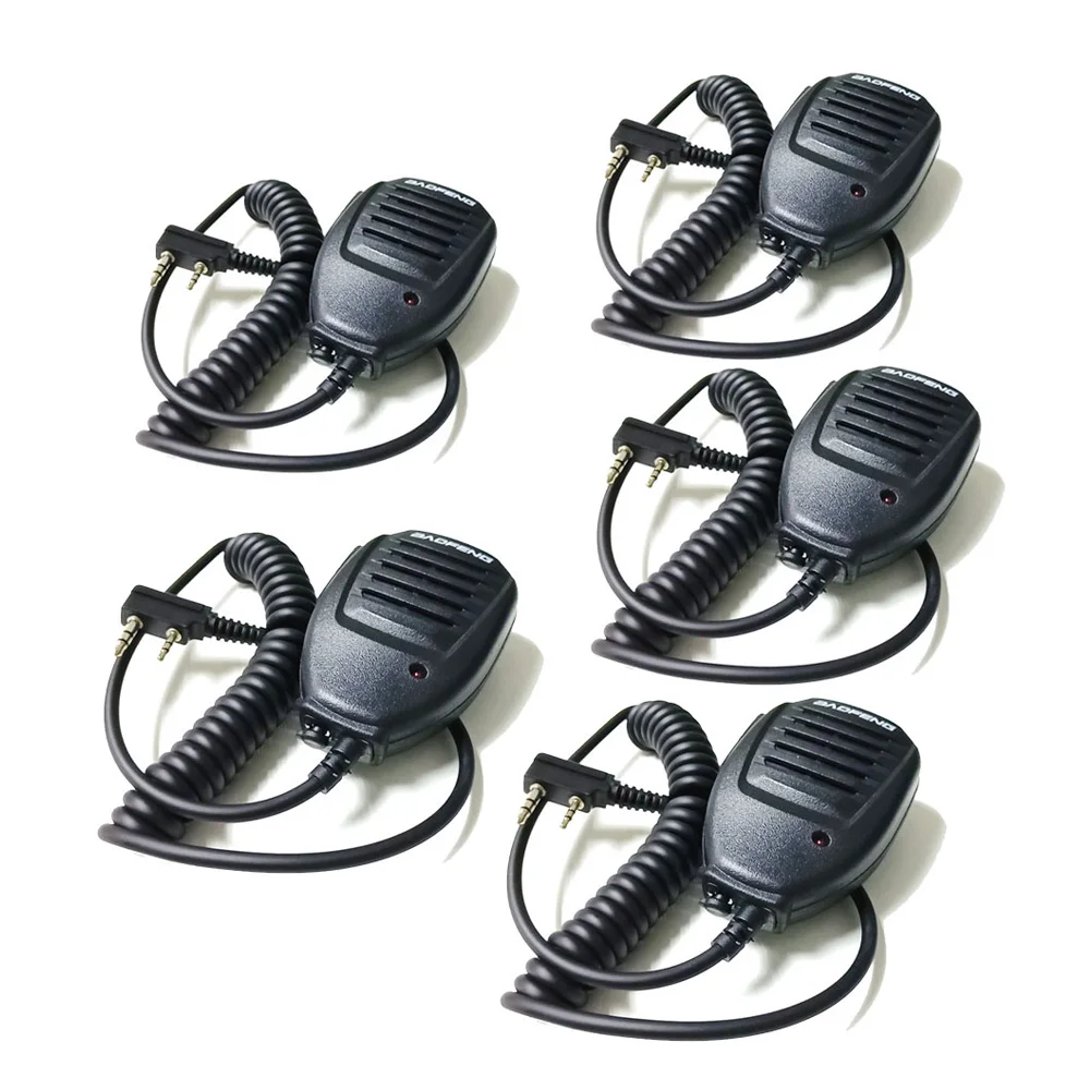 5 шт. портативная рация ручной микрофон для Baofeng UV 5R радио с PTT Mic K порт портативный