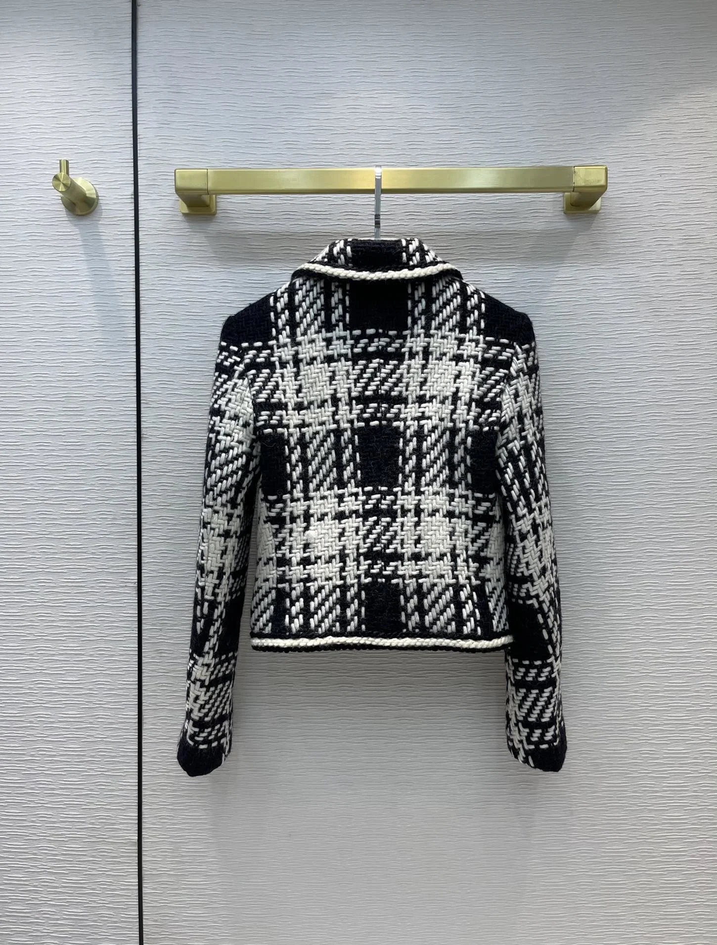 

High 2021FW Autumn Quality Women Plaid Wool Jacket Coat For Ladies Luxury Overcoat Gdnz 6.10