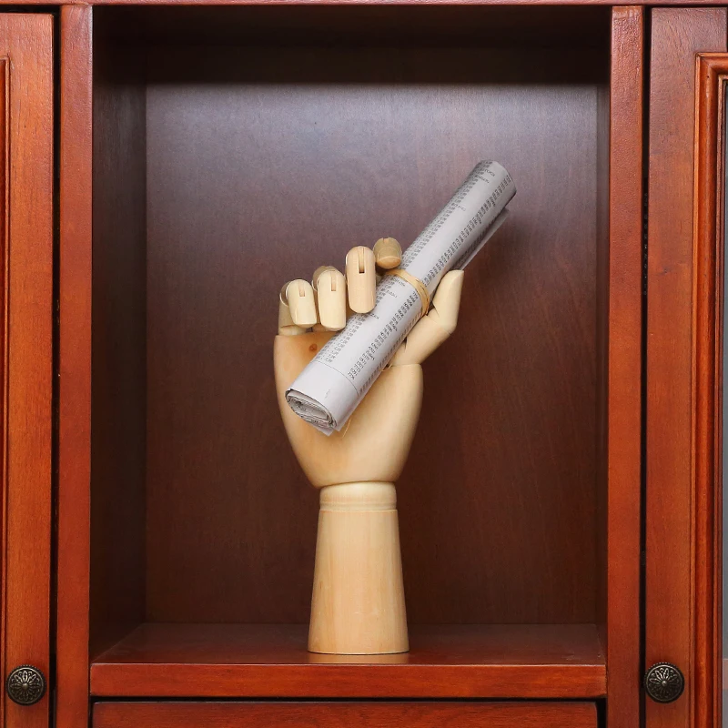 

2021 Wooden art model ornaments wooden doll jointed hands,Figurines Miniatures Decoration Crafts Home Decor furniture Art retro