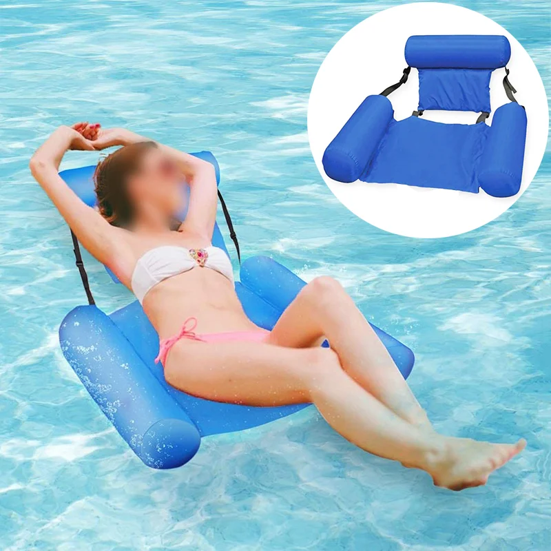 

Inflatable Mattresses Water Hammock Lounge Chairs Waterpool Float Bed Mat Water Sports Toys Swimming Water Pool Hammock Recliner