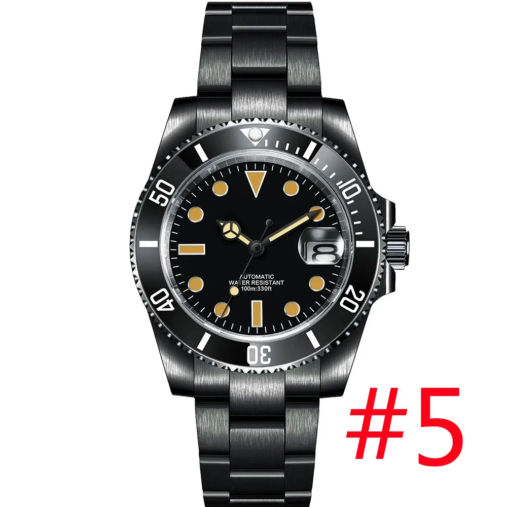 Часы мужские механические с сапфировым стеклом 10 бар |