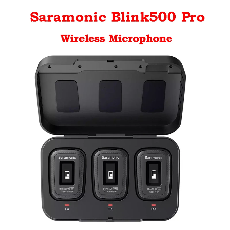 

Saramonic Blink500 Pro Blink 500 Ultracompact 2.4G Hz Dual-Channe Wireless Lavalier Lapel Microphone for DSLR camera smartphones