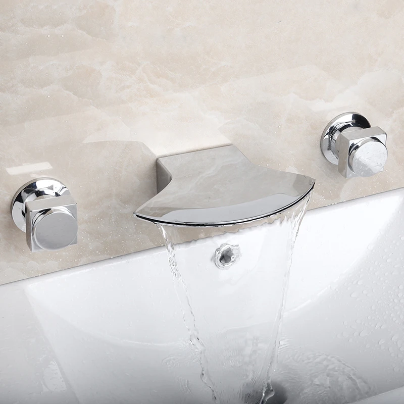 3 шт. смеситель для ванной комнаты YANKSMART квадратный настенный ванны и душа отеля