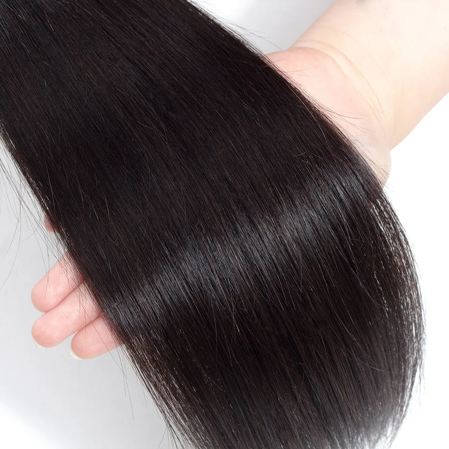 Bling Hair Short 8-26 Inch Brazilian Straight Bundles 100% Remy Human Extensions Double Weft Natural Color Cheap Sale | Шиньоны и