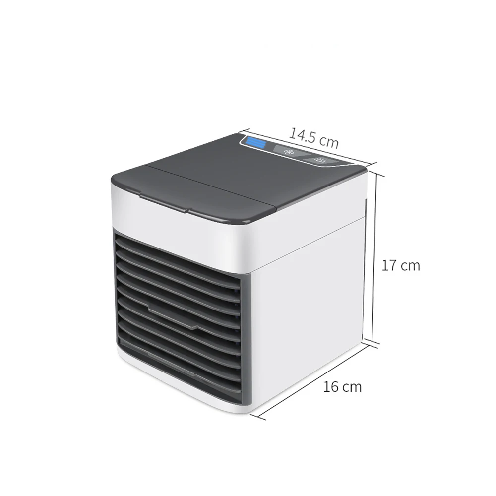 

Mini USB Air Cooler Portable Air Conditioner Humidifier Purifier 7 Color Light Desktop Air Cooling Fan Air Cooler Fan for office