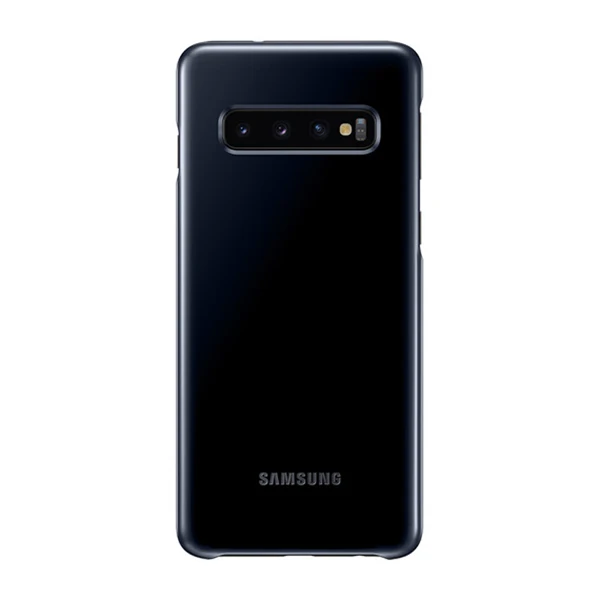 Black Samsung светодиодный Обложка для samsung Galaxy S10 S10Plus S10E S10 X S10E SM-G9700 SM-G9730 G9750 эмоциональные светодиодный световой эффект - Цвет: Black