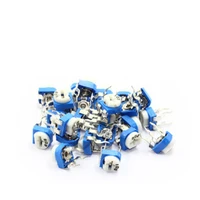 20pcohm 1m blue and white adjustable potentiometer package fine tuning horizontal resistance commonly used 10 kinds of 10 comp