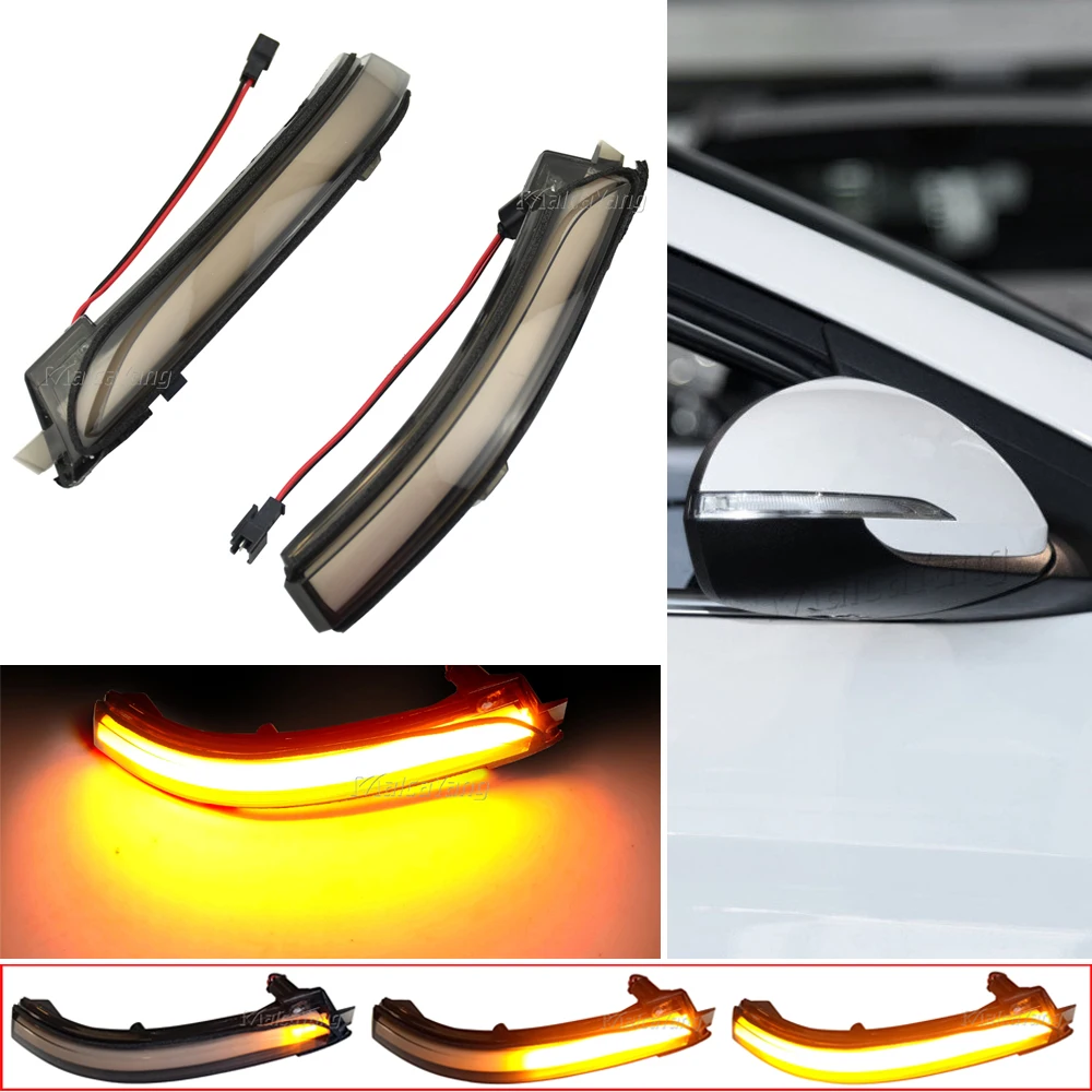 

2PCS LED Turn Signal Light Dynamic Side Mirror Flasher Indicator Sequential Blinker For Hyundai Elantra AD Avante 2016-2019