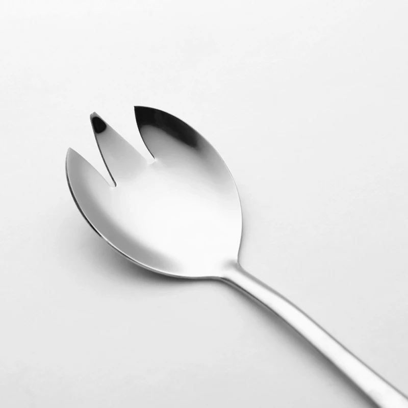 

2Pcs/Set Gold Salad Spoon Fork Stainless Steel Cutlery Set Serving Spoon Set Colorful Unique Tableware Kitchen Accessories L1