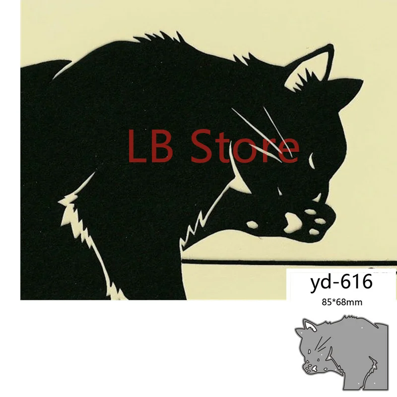 

Металлические Вырубные штампы форма животное кошка украшение для скрапбукинга бумаги ремесло Нож Форма лезвие перфоратор трафареты