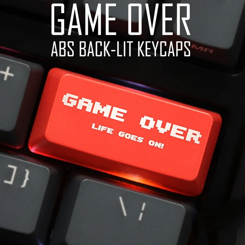 

Механическая клавиатура, прозрачные колпачки клавиш, колпачки для клавиш с задней частью, в пиксельном стиле