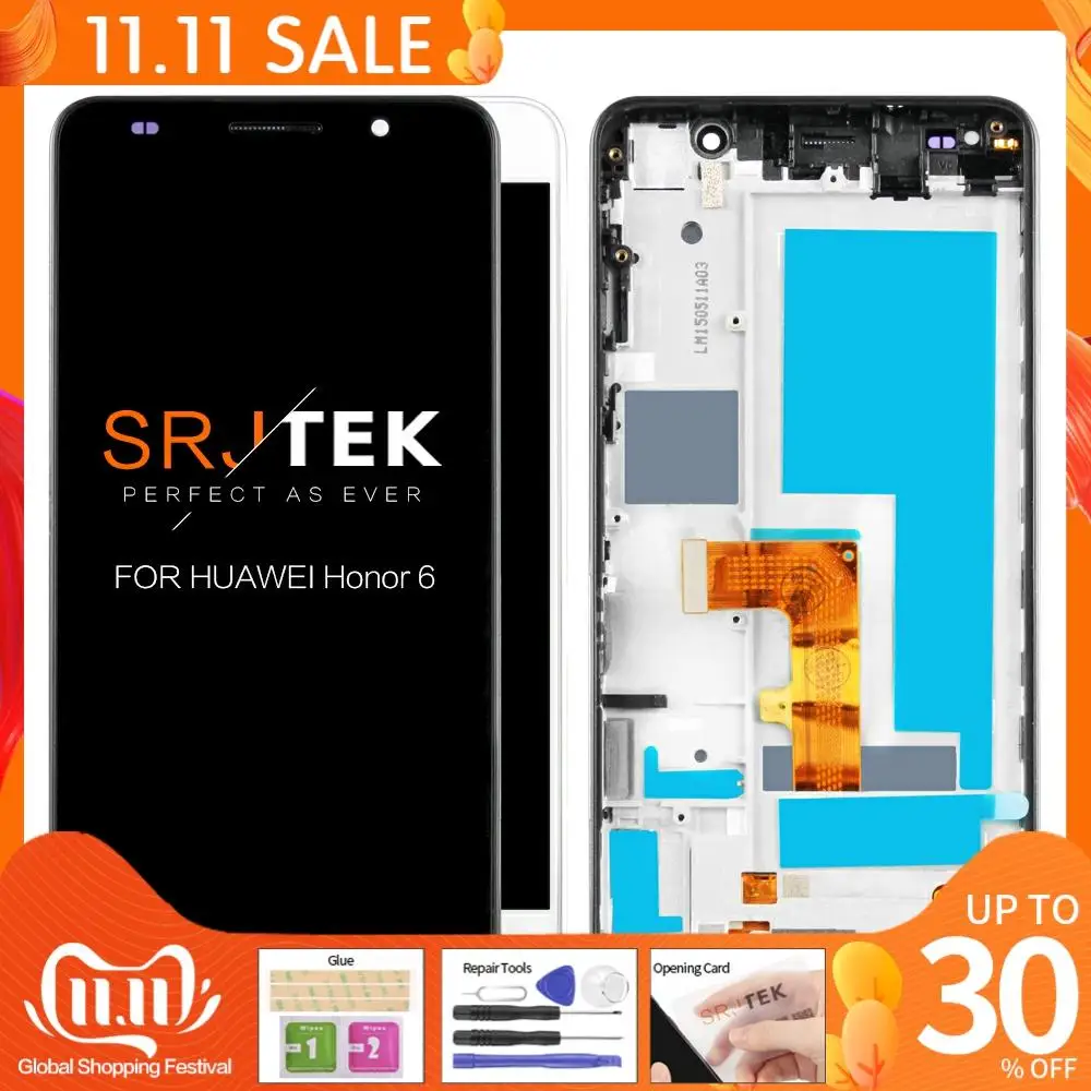 Нет битых пикселей 5 0 ''ЖК дисплей для HUAWEI Honor 6 ЖК с сенсорным экраном