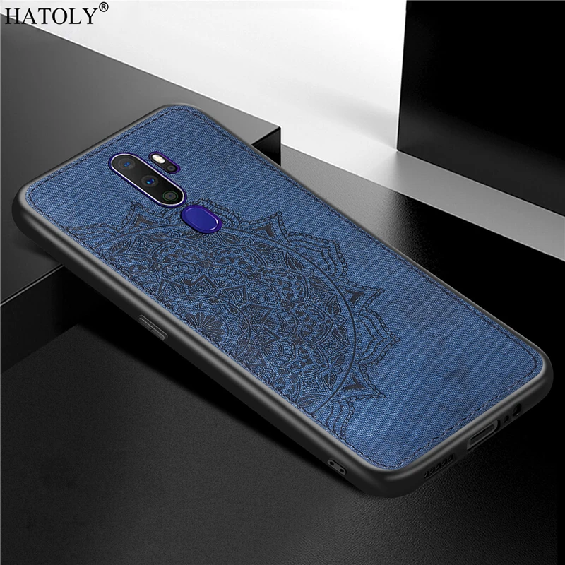 

Для Oppo A9 2020 чехол A5 2020 роскошный ТПУ бампер рамка ткань жесткий чехол для телефона для Oppo A9 2020 задняя крышка для Oppo A9 2020