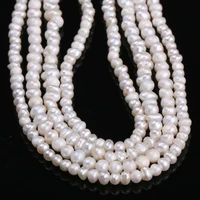 natural freshwater cultured pearls beads round 100 natural pearls for jewelry making necklace bracelet 14 inches size 4 5mm