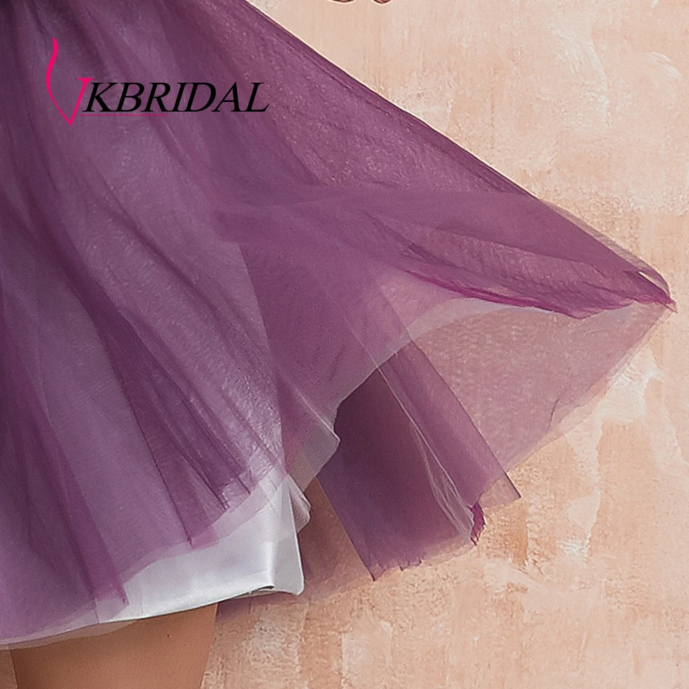 

Vkbridal Off Shoulder Graduation Dresses 2020 New Arrival Ball Gown Tulle Homecoming Party Gowns Hand Made Beading and Floower
