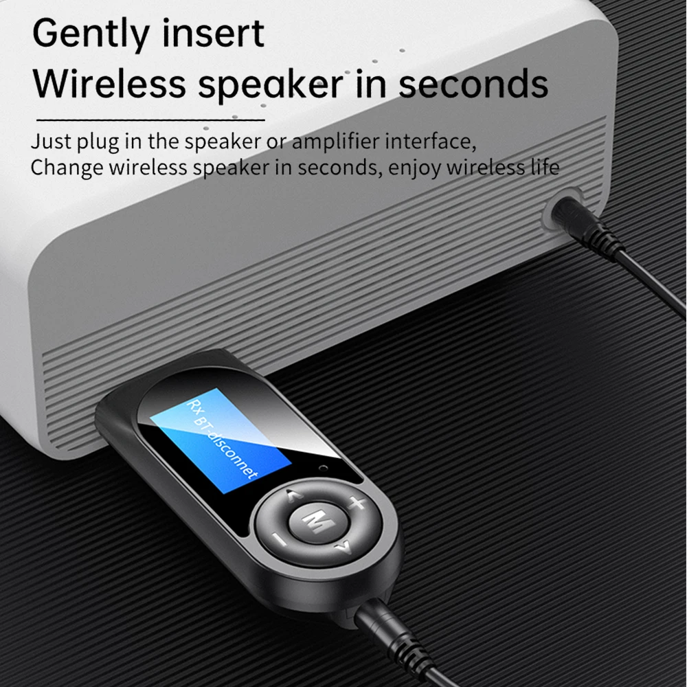 Портативный Bluetooth 5 0 передатчик приемник 3 мм AUX USB беспроводной стерео аудио