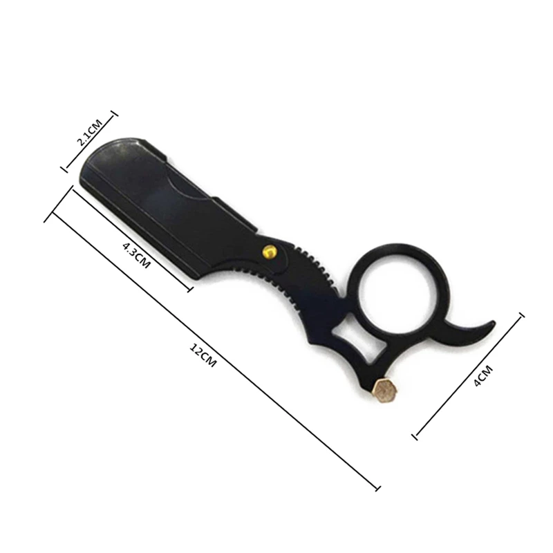 

Barber Razor Haircut Beard Eyebrow Shaving Tool Manual Depilation Hairdresser Cutter Holder Oil Head Straight Edge Steel